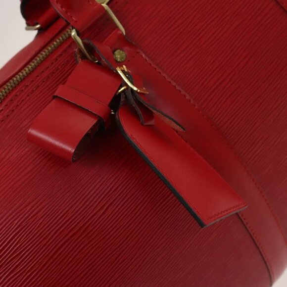 LOUIS VUITTON Epi Keepall 45 Boston Bag Red - Picture 13 of 16